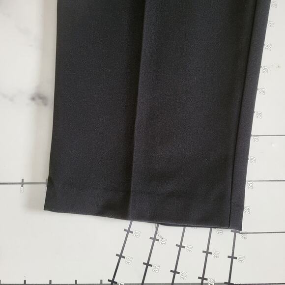 Vintage Levi's Bend Over Pants Womens 14 Black Poly High Waist Minimalist - Picture 8 of 8